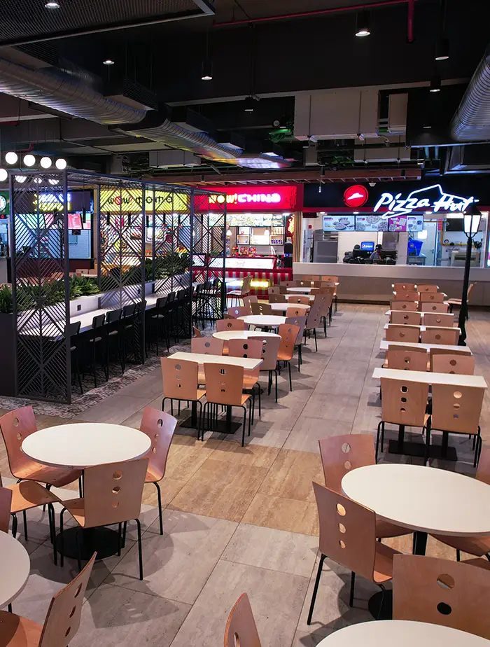 Food court mobile banner